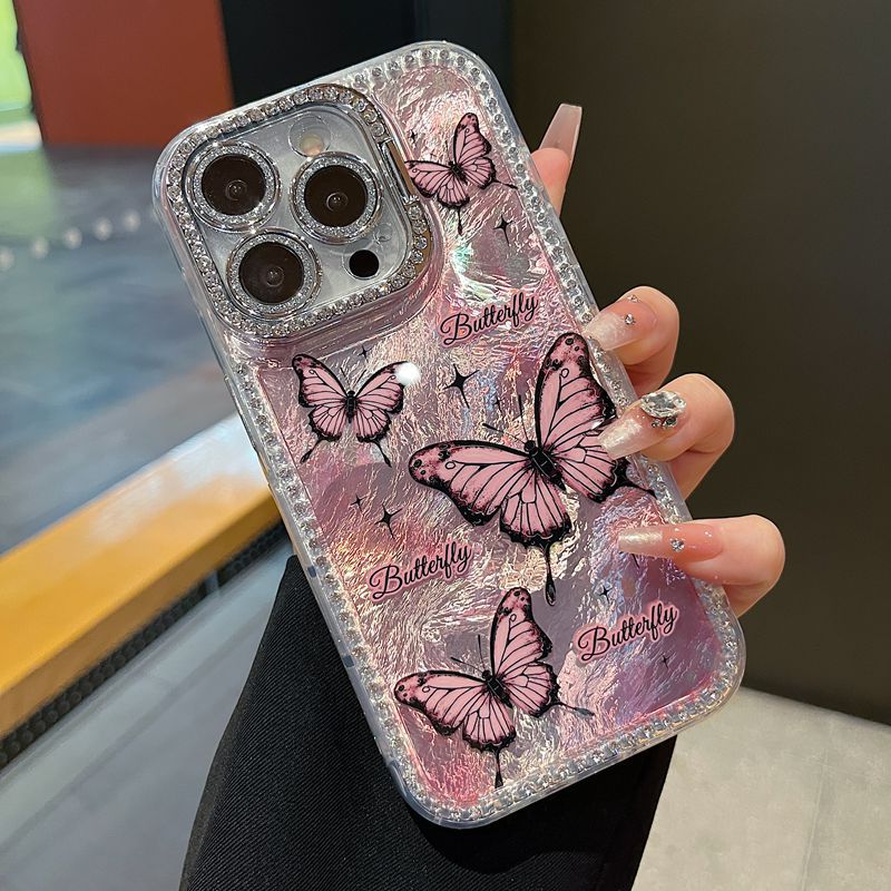 Butterfly Folding Stand Case Cover for iPhone