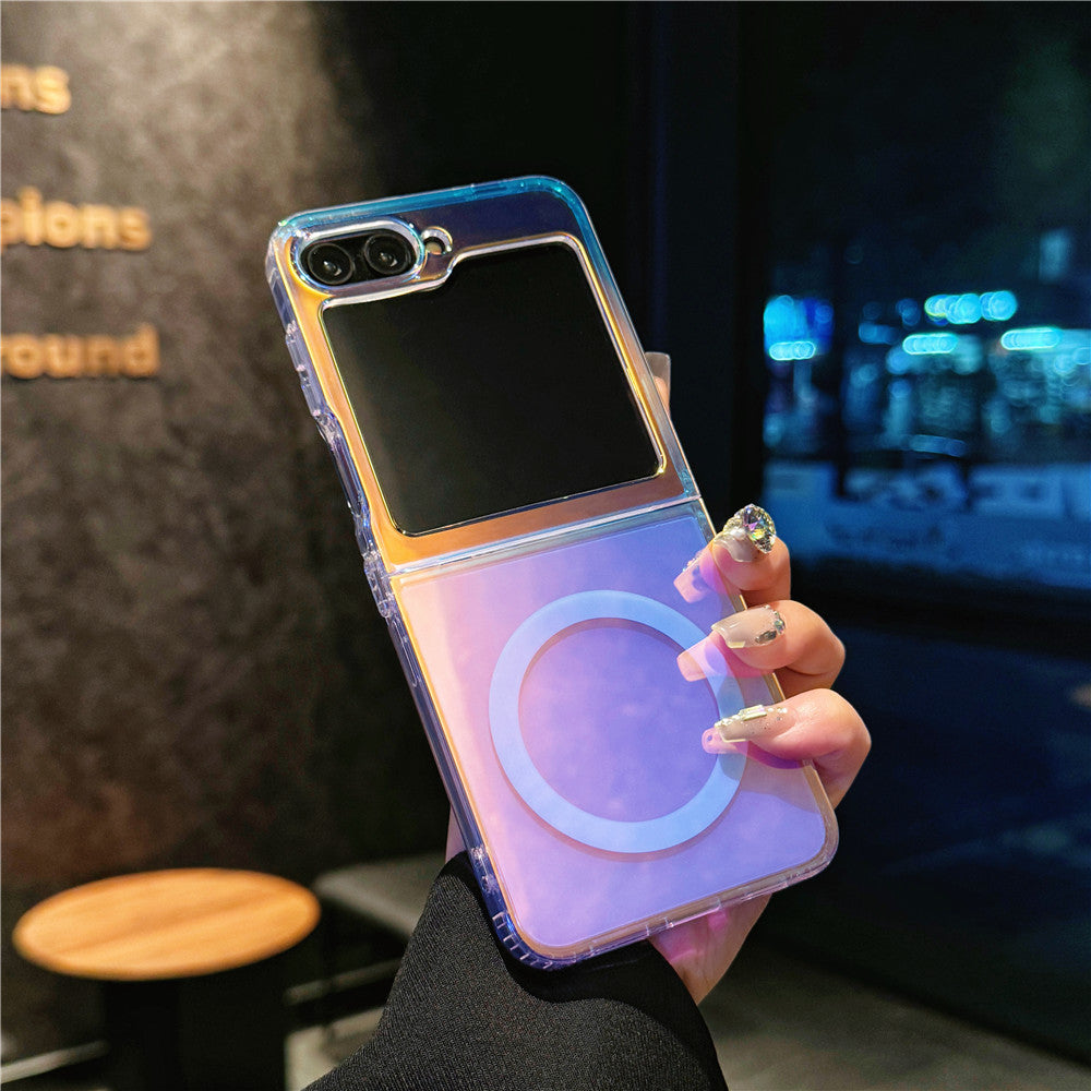 Laser Color Changing Case Cover for Samsung Flip Series