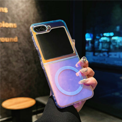 Laser Color Changing Case Cover for Samsung Flip Series