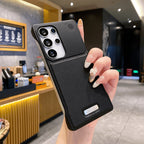 Metal Leather 2-in-1 Case Cover for Samsung S Series