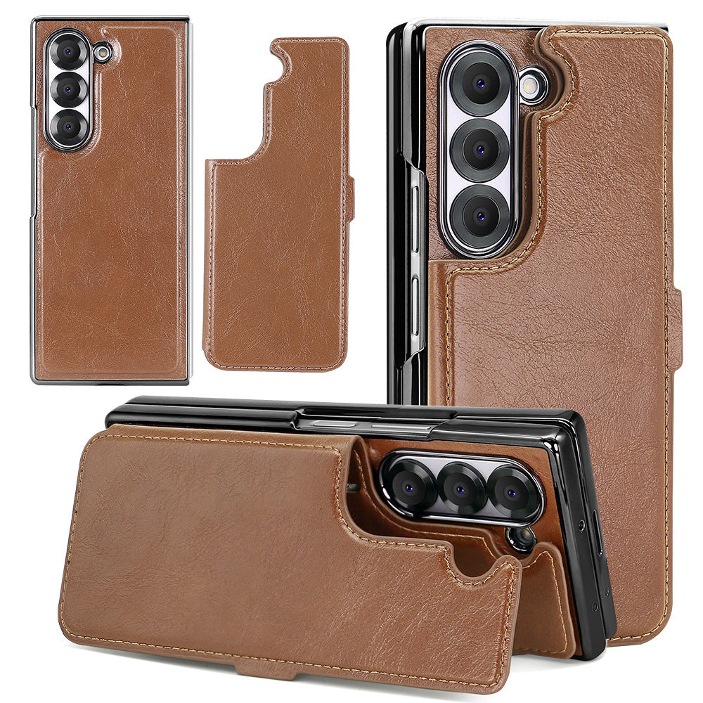 Removable Magnetic Wallet Case Cover for Samsung Fold Series