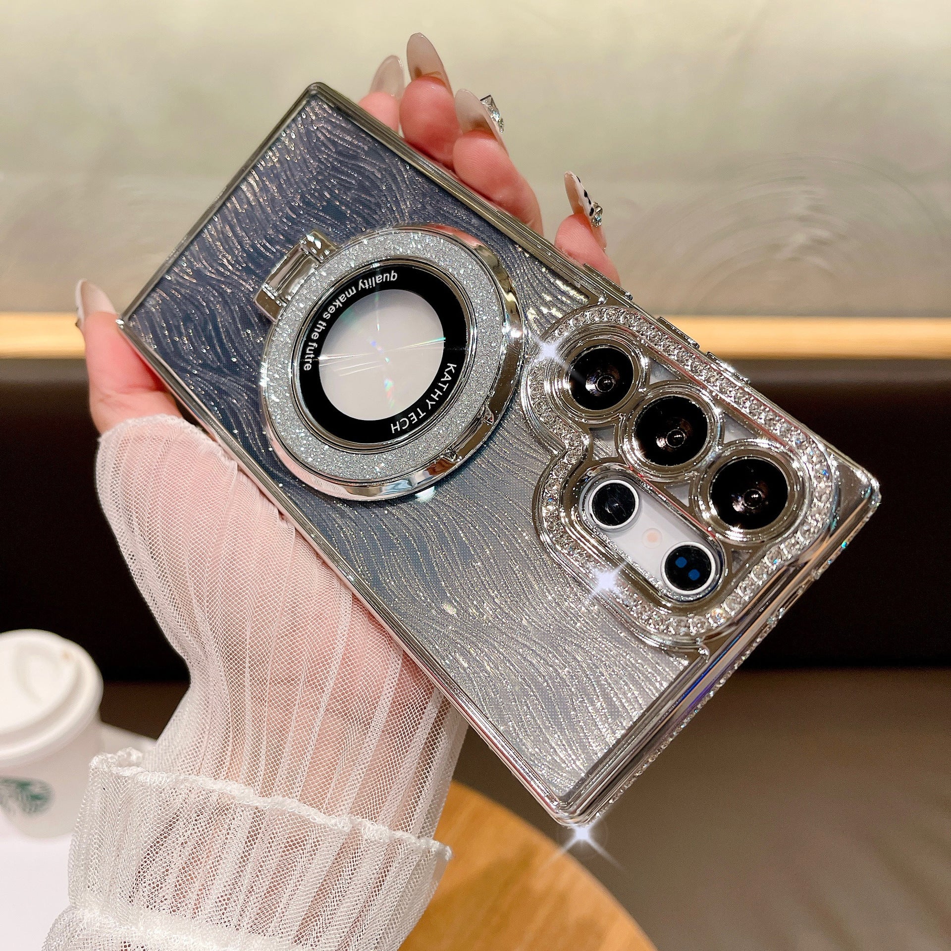 🔥Dazzling Folding Bracket That Sparkles Case Cover for Samsung S Series