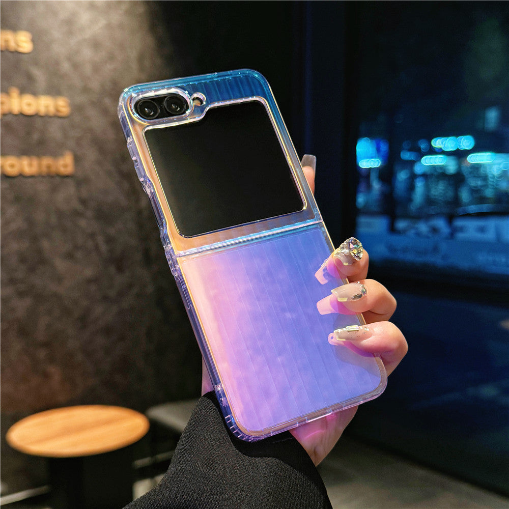 Laser Color Changing Case Cover for Samsung Flip Series