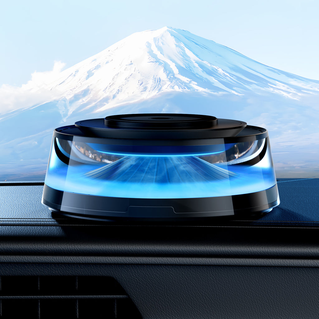 Car Aromatherapy Ambient Light with Magnetic Charging and Bluetooth Speaker Functionality