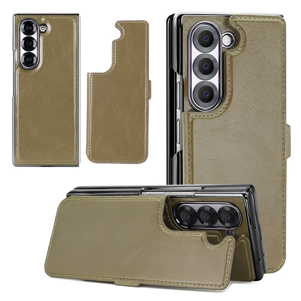 Removable Magnetic Wallet Case Cover for Samsung Fold Series