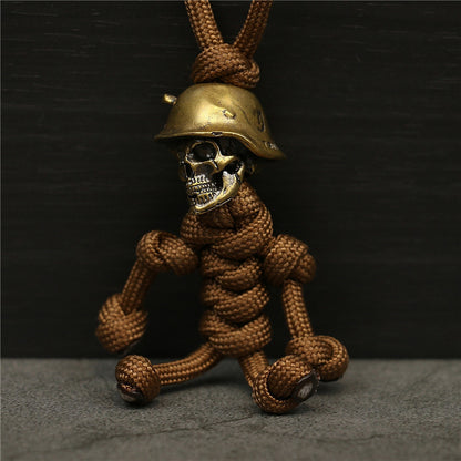💀✨ Meet Your New Pocket Rebel – The Brass Skeleton Keychain with Soul! ✨💀