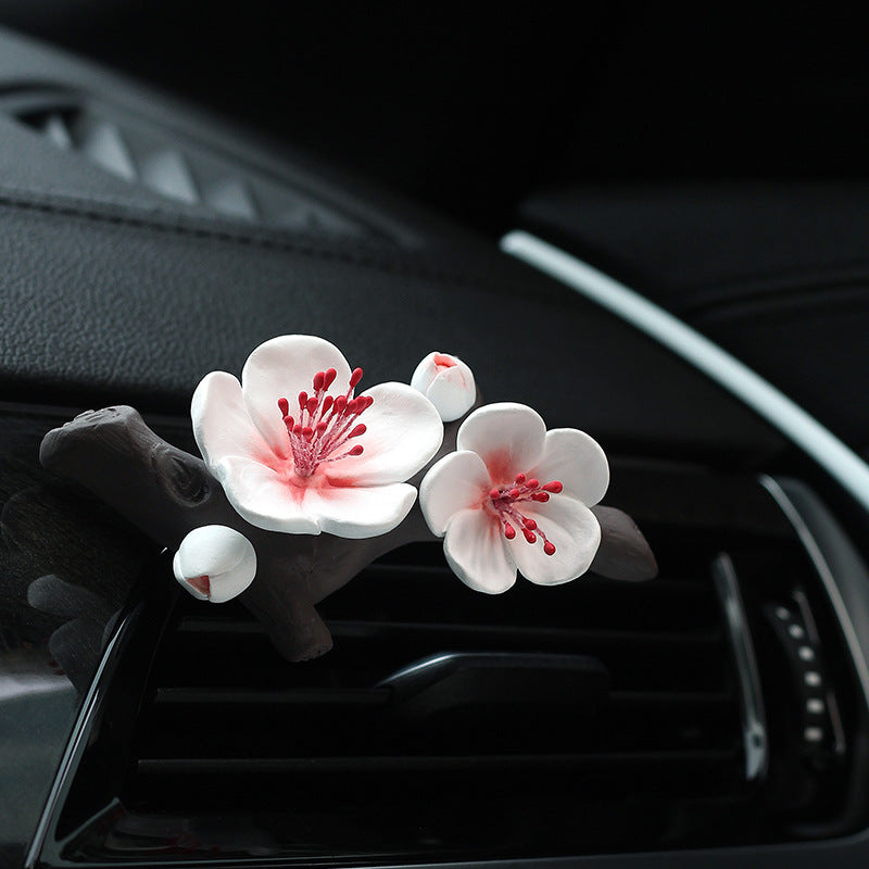 🌸🚗 The Blossoming Journey - Peach Blossom Branch Car Decor 🚗🌸