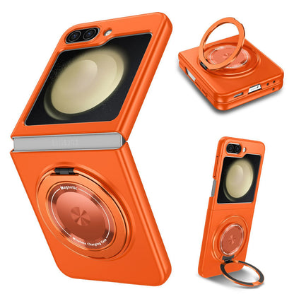 Strong Magnetic Suction Ring Holder Shell Case Cover for Samsung Flip Series