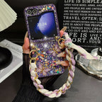 Rare Gemstone Decoration Case Cover for Samsung Flip Serie
