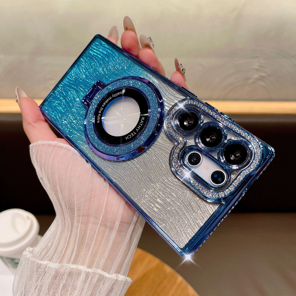 🔥Dazzling Folding Bracket That Sparkles Case Cover for Samsung S Series