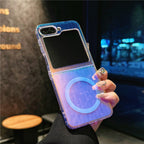 Laser Color Changing Case Cover for Samsung Flip Series