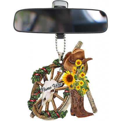 🤠✨ The Western Boot Car Charm - Ride into the Sunset with Style! ✨🤠