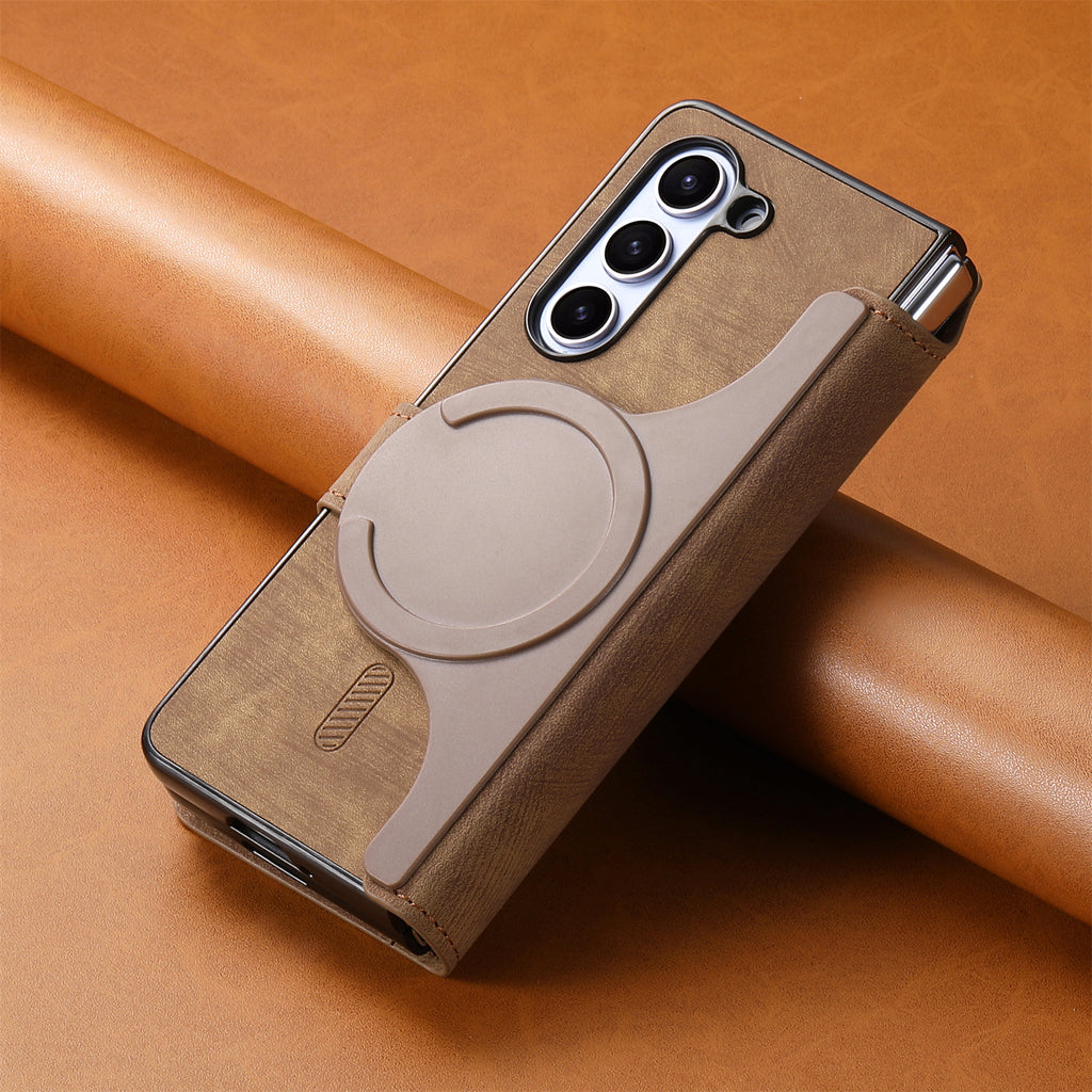 Split Magnetic Wallet Case Cover for Samsung Fold Series