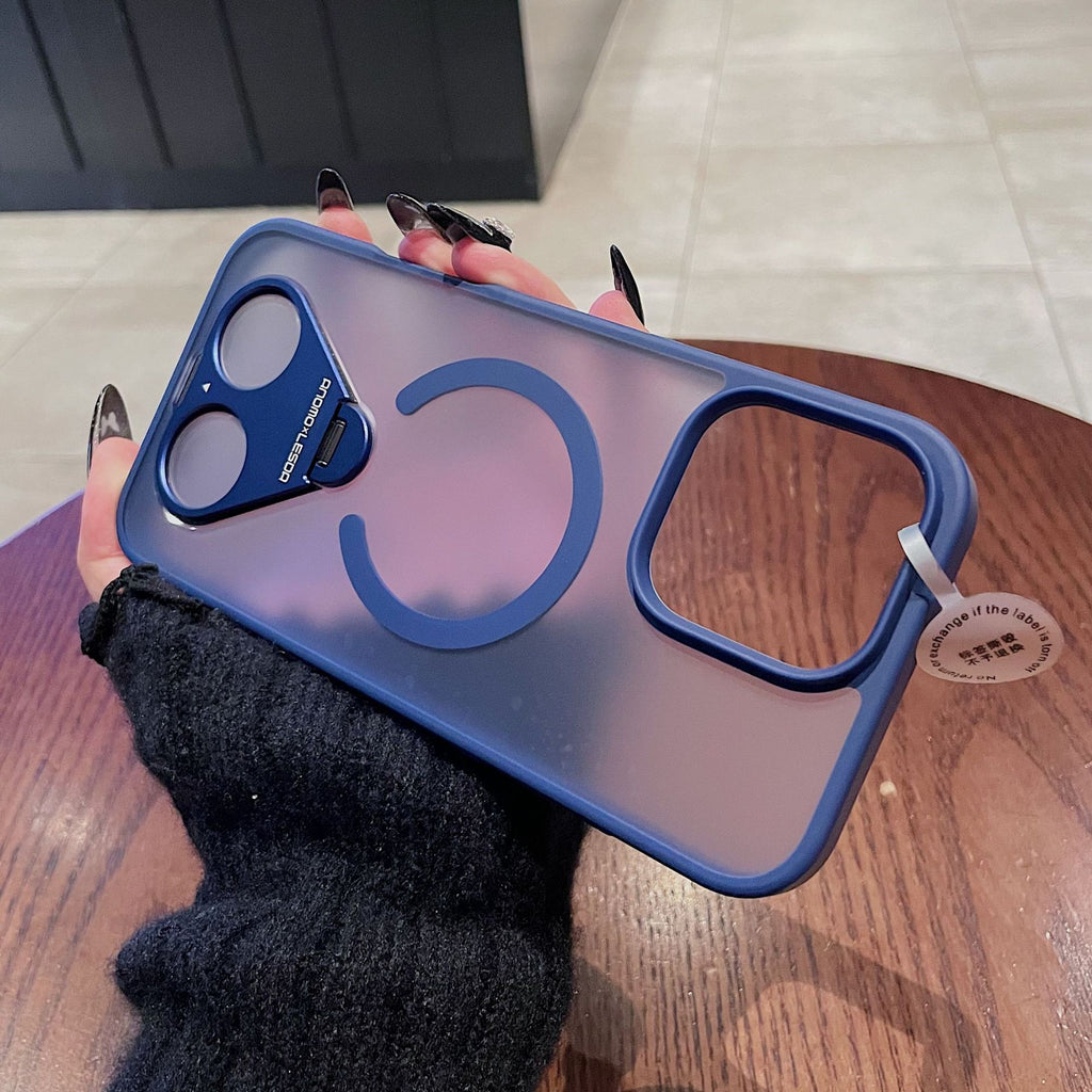 Pull Ring Stand Case Cover for iPhone