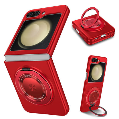 Strong Magnetic Suction Ring Holder Shell Case Cover for Samsung Flip Series