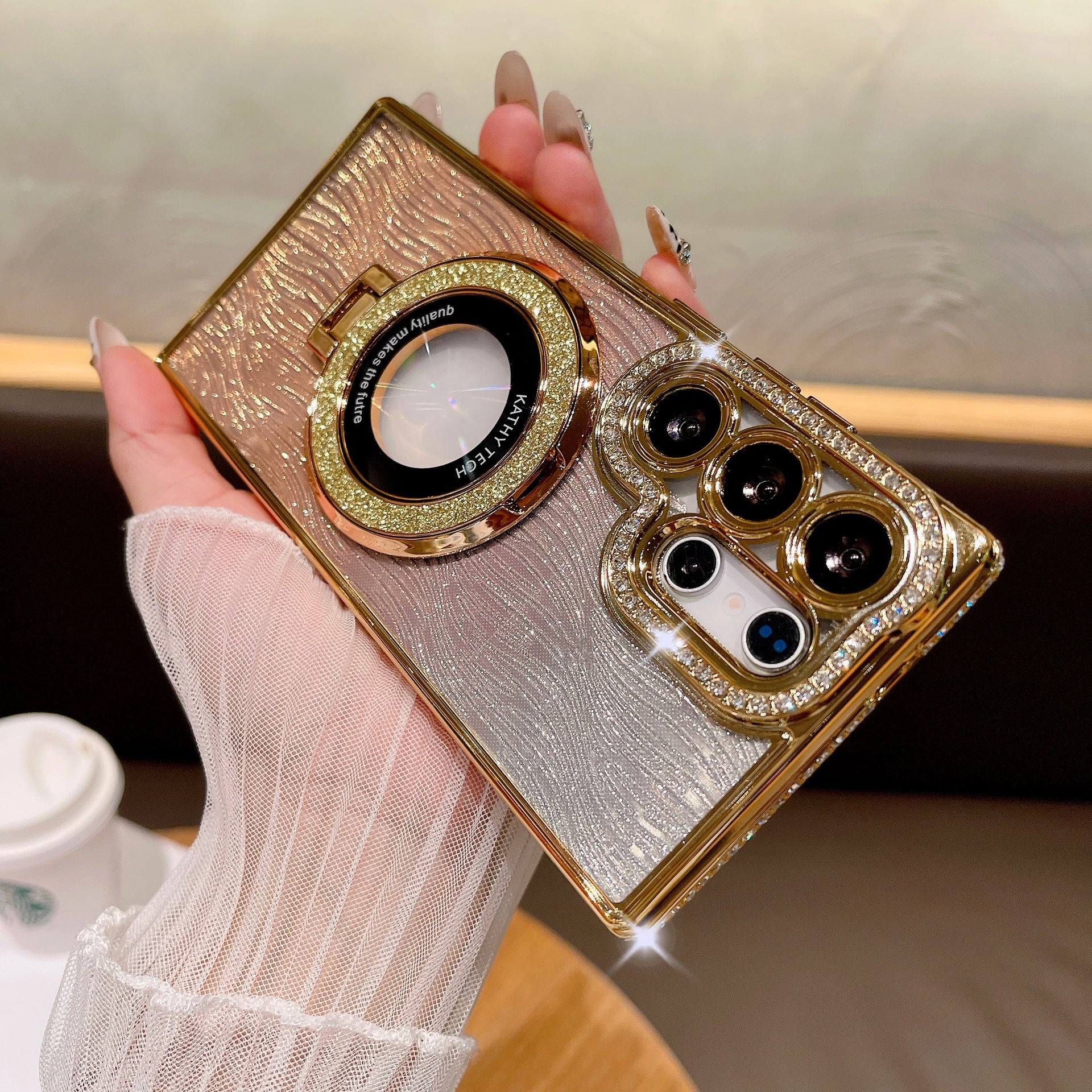 🔥Dazzling Folding Bracket That Sparkles Case Cover for Samsung S Series