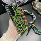 Diamond Leopard Print Case Cover for Samsung Fold Series