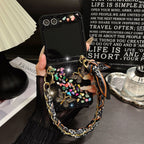 Rare Gemstone Decoration Case Cover for Samsung Flip Serie