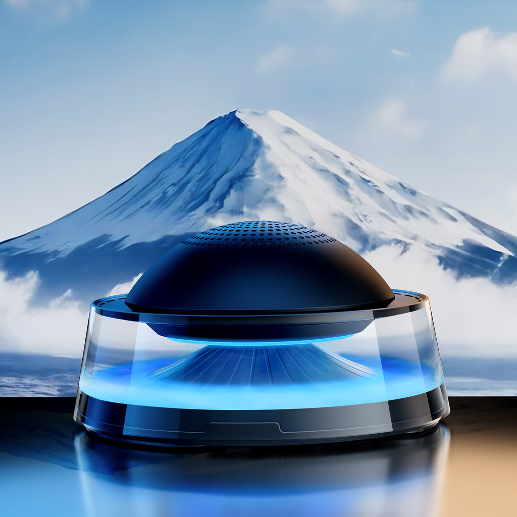 Car Aromatherapy Ambient Light with Magnetic Charging and Bluetooth Speaker Functionality