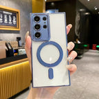 Transparent Electroplated Bezel Case Cover for Samsung S Series