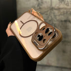 Aluminum Folding Lens Protective Frame Transparent Case Cover for iPhone