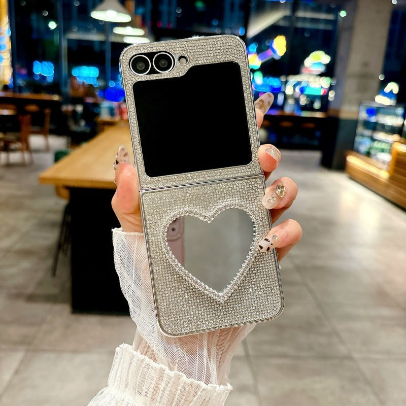 Love Mirror Case Cover for Samsung Flip Series