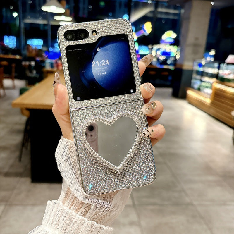 Love Mirror Case Cover for Samsung Flip Series