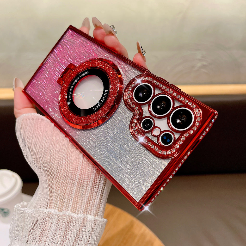 🔥Dazzling Folding Bracket That Sparkles Case Cover for Samsung S Series