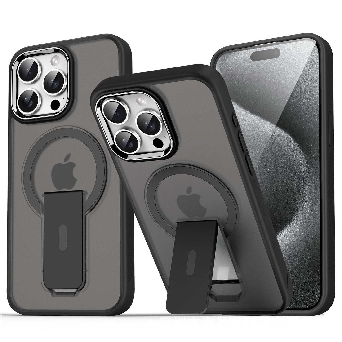 Soft Silicone Vertical Folding Stand Case Cover for iPhone