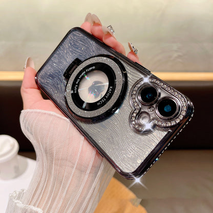 Dazzling Folding Bracket That Sparkles Case Cover for iPhone
