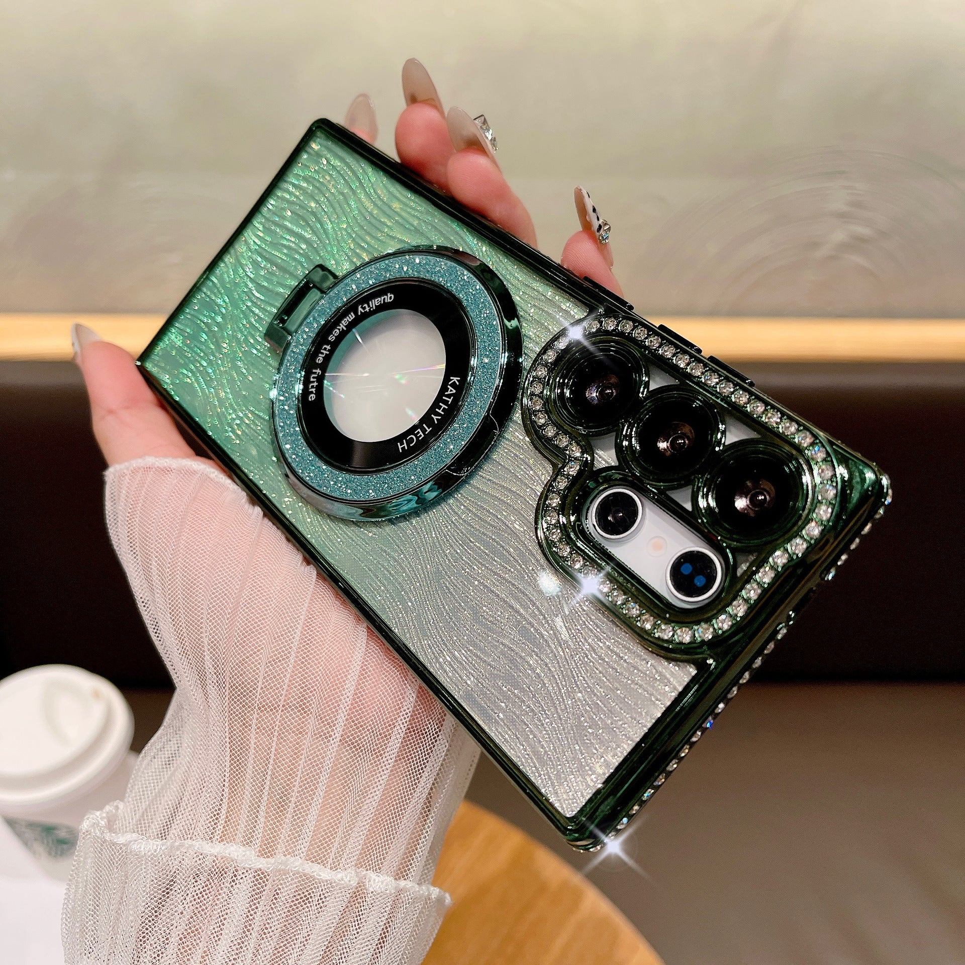 🔥Dazzling Folding Bracket That Sparkles Case Cover for Samsung S Series