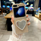 Love Mirror Case Cover for Samsung Flip Series