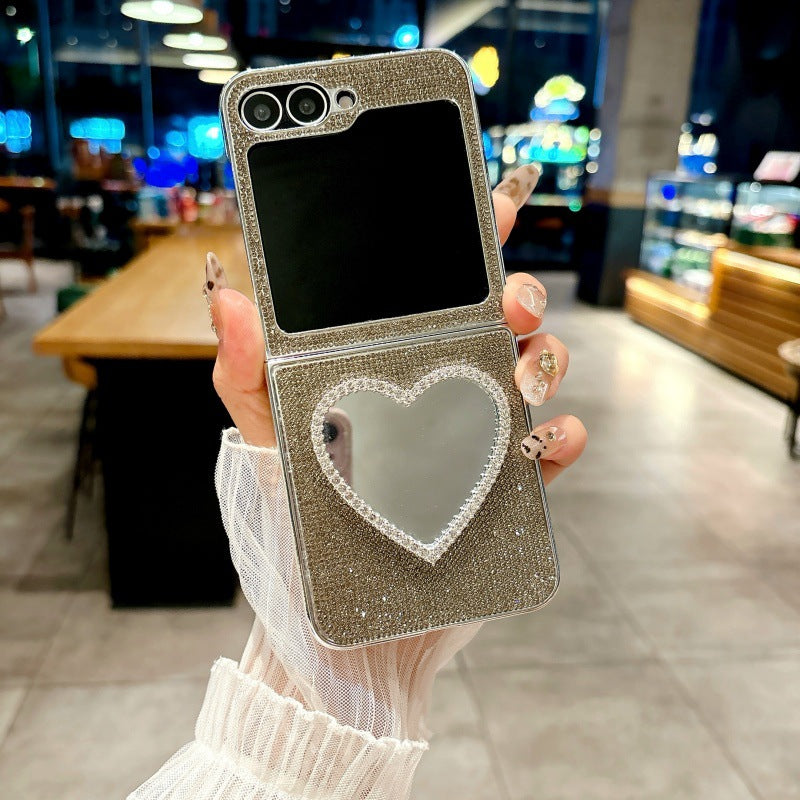 Love Mirror Case Cover for Samsung Flip Series