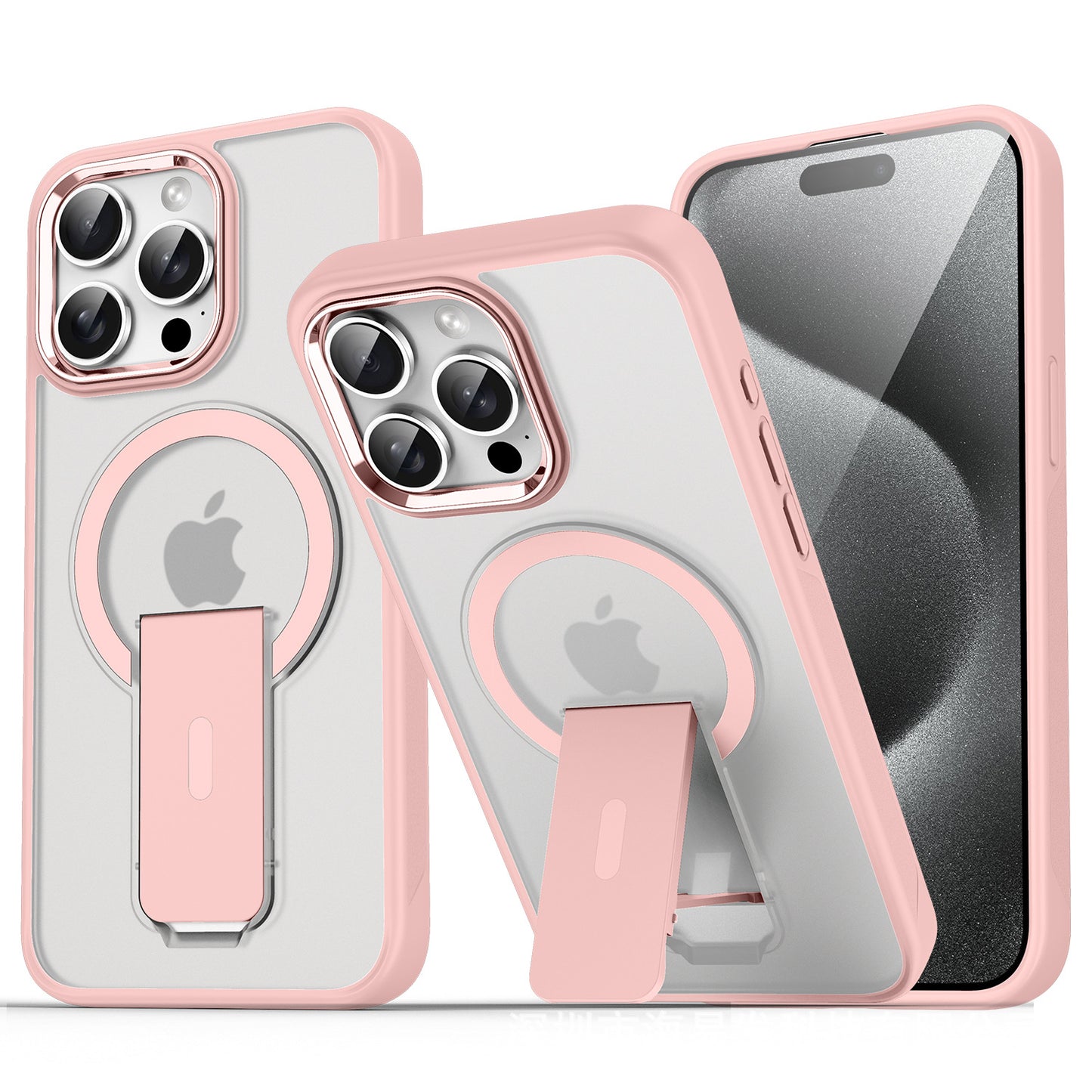 Soft Silicone Vertical Folding Stand Case Cover for iPhone