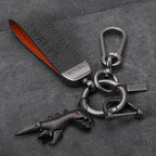 Aluminum Alloy Dinosaur Charm Paired with Suede Leather Bracelet-🔥Second Item at 40% OFF