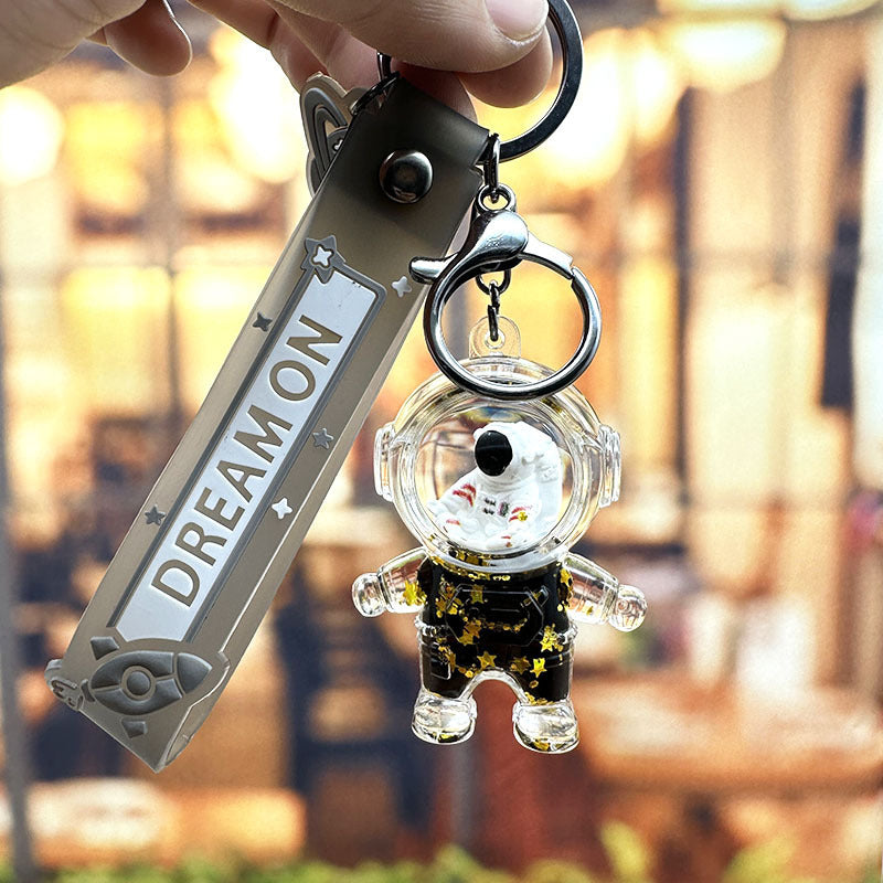 The Floating Astronaut Keychain - A Mini Universe in Your Pocket