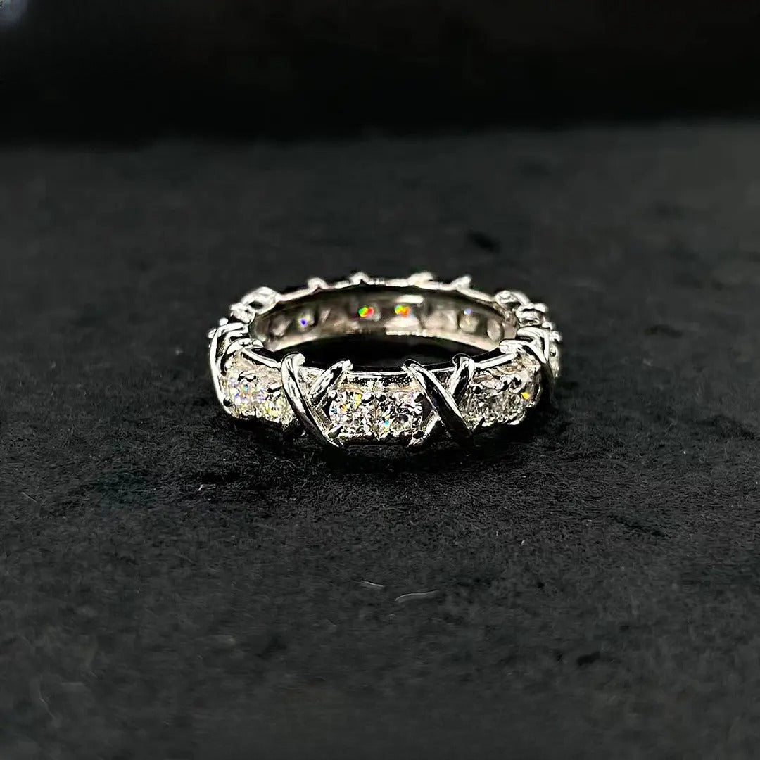 🌙💎 Moonlight Elegance - Moissanite & Silver Ring Collection 💎🌙