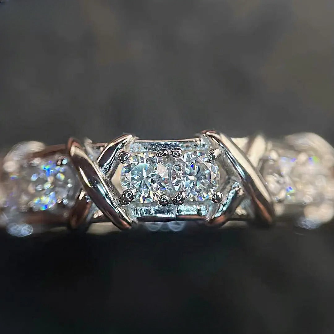 🌙💎 Moonlight Elegance - Moissanite & Silver Ring Collection 💎🌙