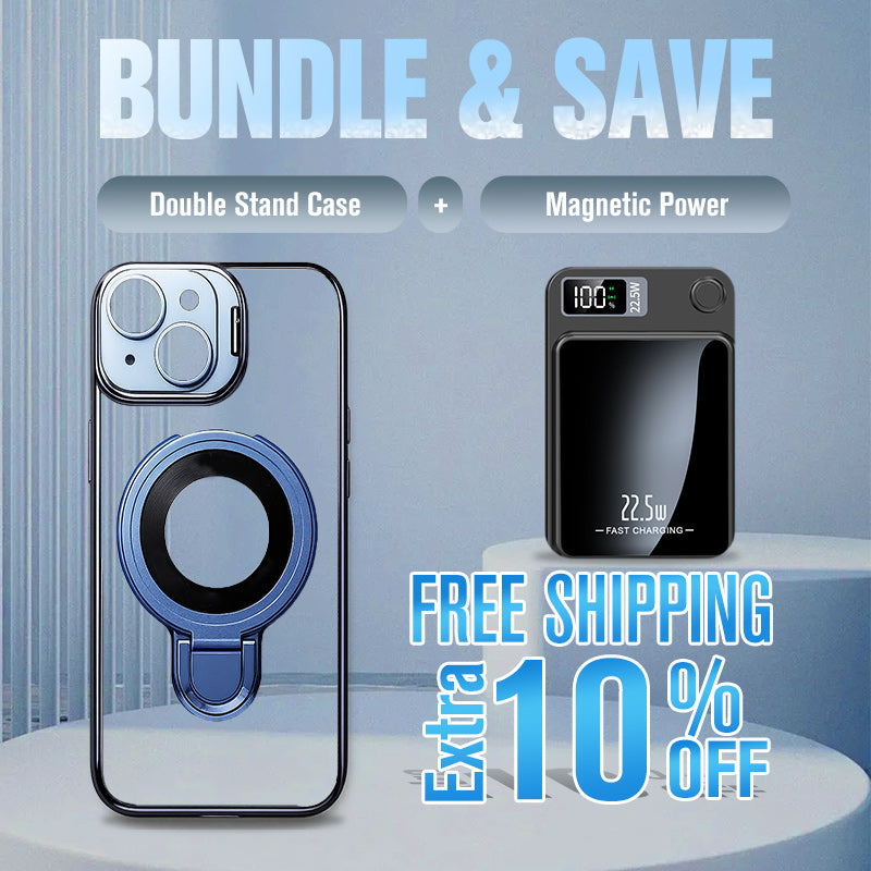 Double Stand Case Cover for iPhone - Buy 2: FREE SHIPPING🛫 & 40% OFF 2nd🔥