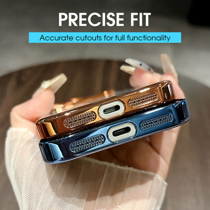 Glittering Starry Sky Electroplated Frame Case Cover for iPhone