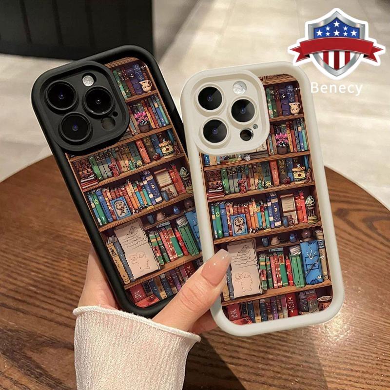 3D Bookcase Case Cover for iPhone