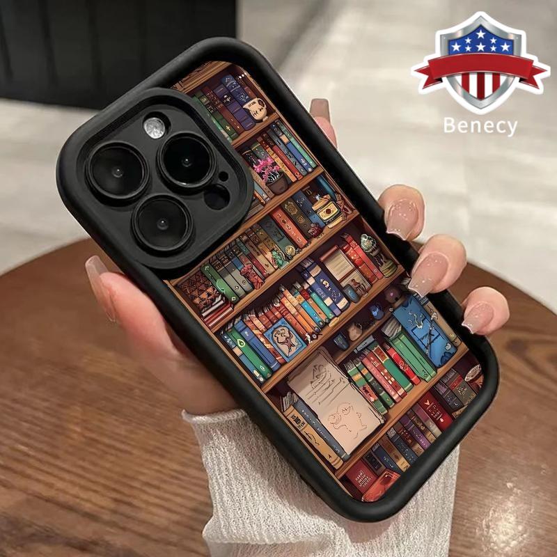3D Bookcase Case Cover for iPhone