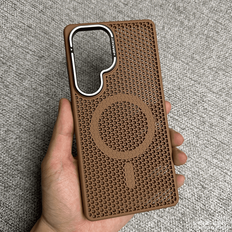 Honeycomb Metal Lens Holder Case Cover for Samsung S Series