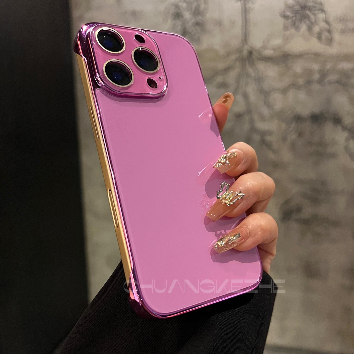 Tempered Glass Slim Case Cover for iPhone