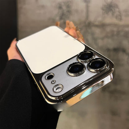 Leather Backed Electroplated Lens Protection Film Case for iPhone - Buy 2: FREE SHIPPING🛫 & 40% OFF 2nd🔥