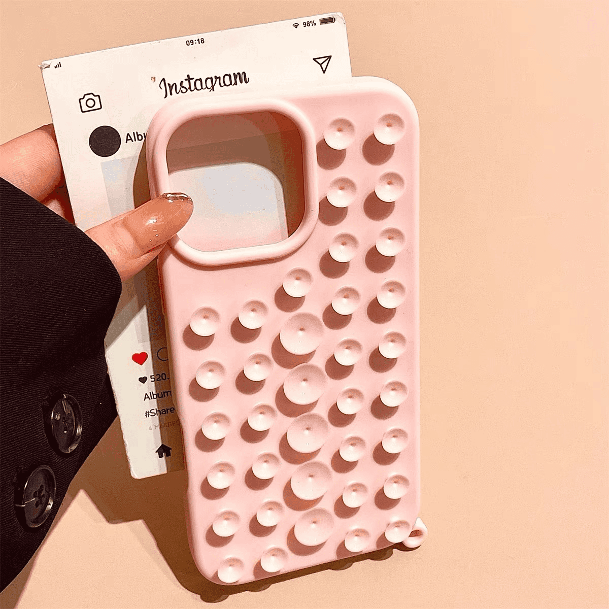 Sticky Suction Cup Case Cover for iPhone