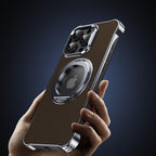 Skeleton Back Rotating Folding Stand Case Cover for iPhone