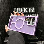 Frosted Texture Compact Folding Stand Case Cover for Samsung S Series