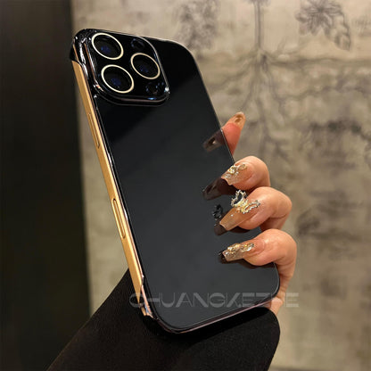 Tempered Glass Slim Case Cover for iPhone