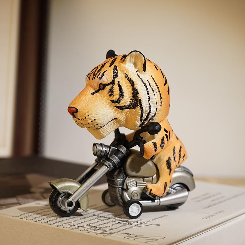 🦖🏍️ WILD RIDES ARE HERE! Animal Biker Gang Desk Decor – Where Attitude Meets Adventure! 🏍️🐼